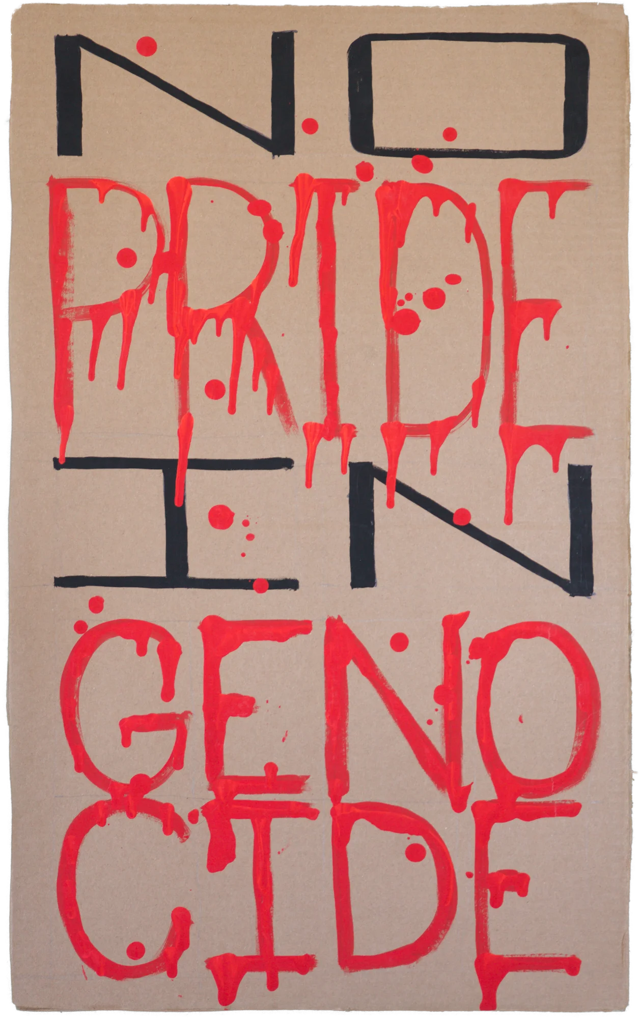 No pride in genocide inscription